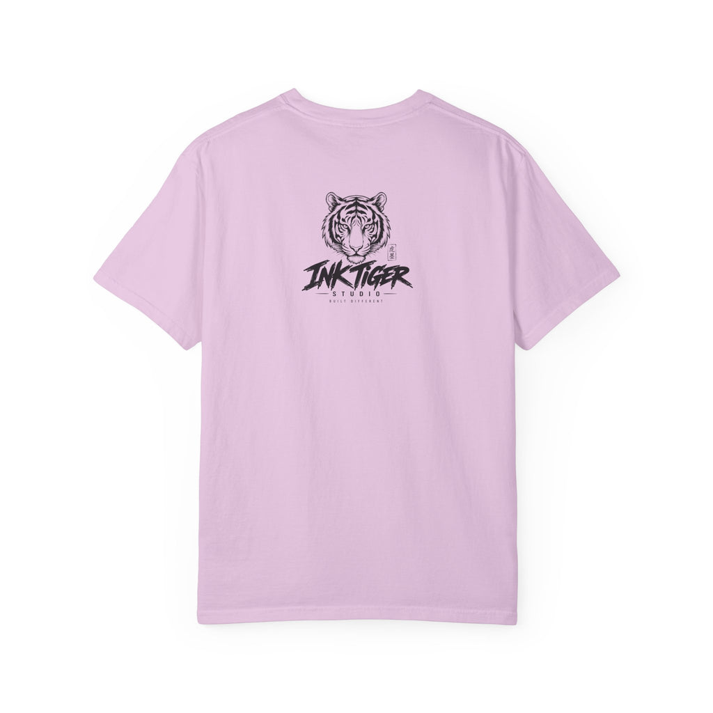 Tattooed Samurai Cat T-Shirt — Ink Tiger Graphic Tee