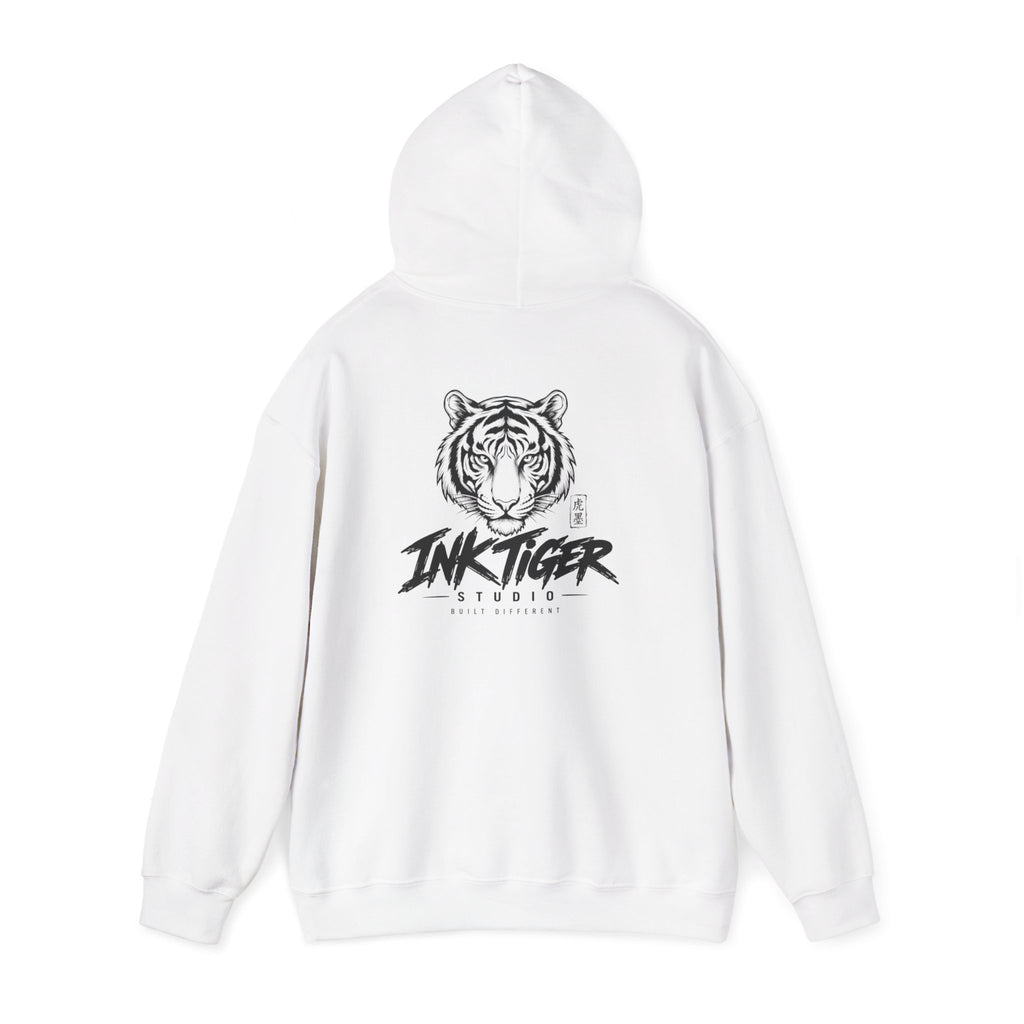 Ink Tiger Studio Hoodie — Tiger Head Graphic Streetwear Sweatshirt