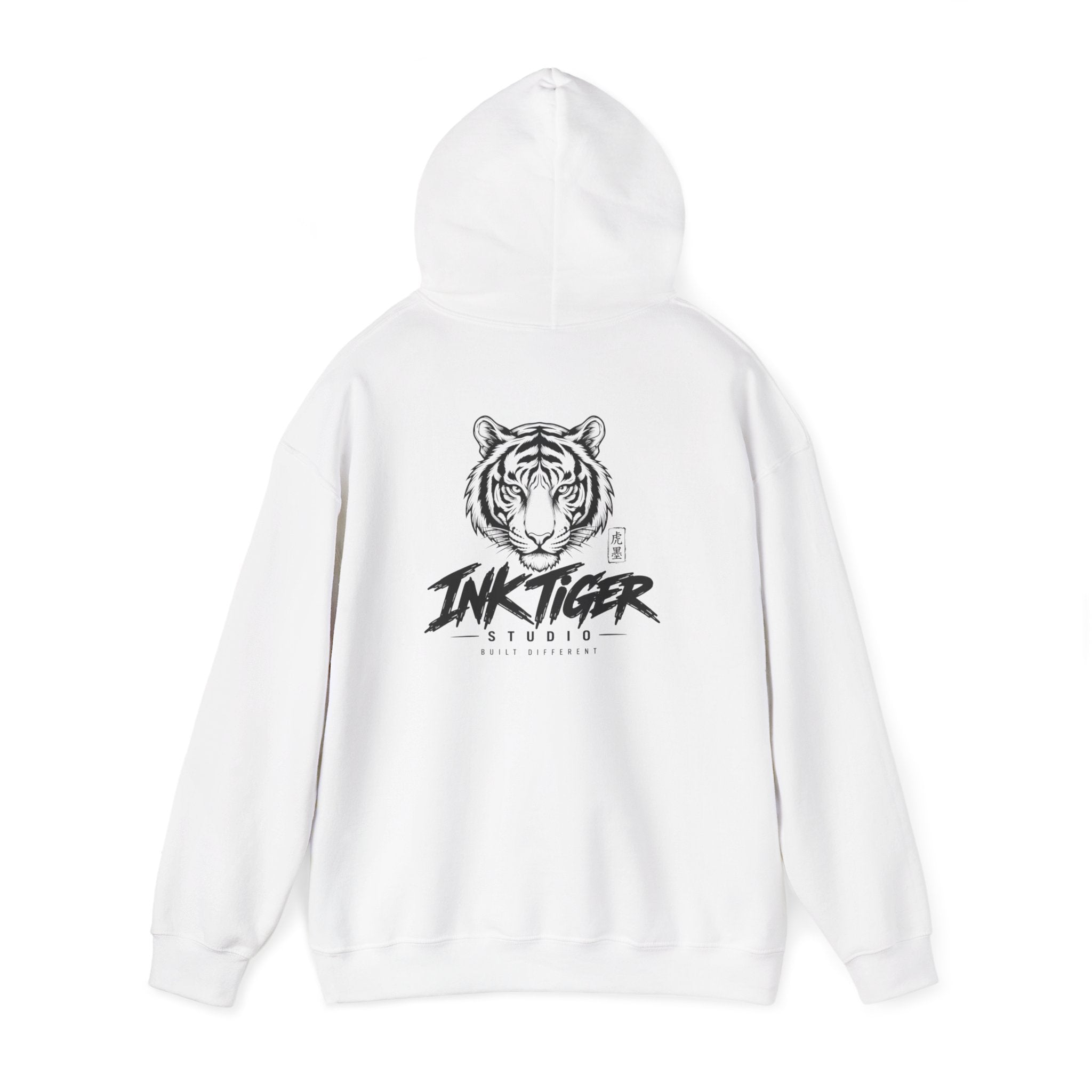 Ink Tiger Studio Hoodie — Tiger Head Graphic Streetwear Sweatshirt