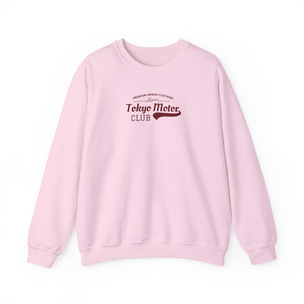 Tokyo Motor Club Crewneck Sweatshirt — Vintage Motorcycle Rider Graphic