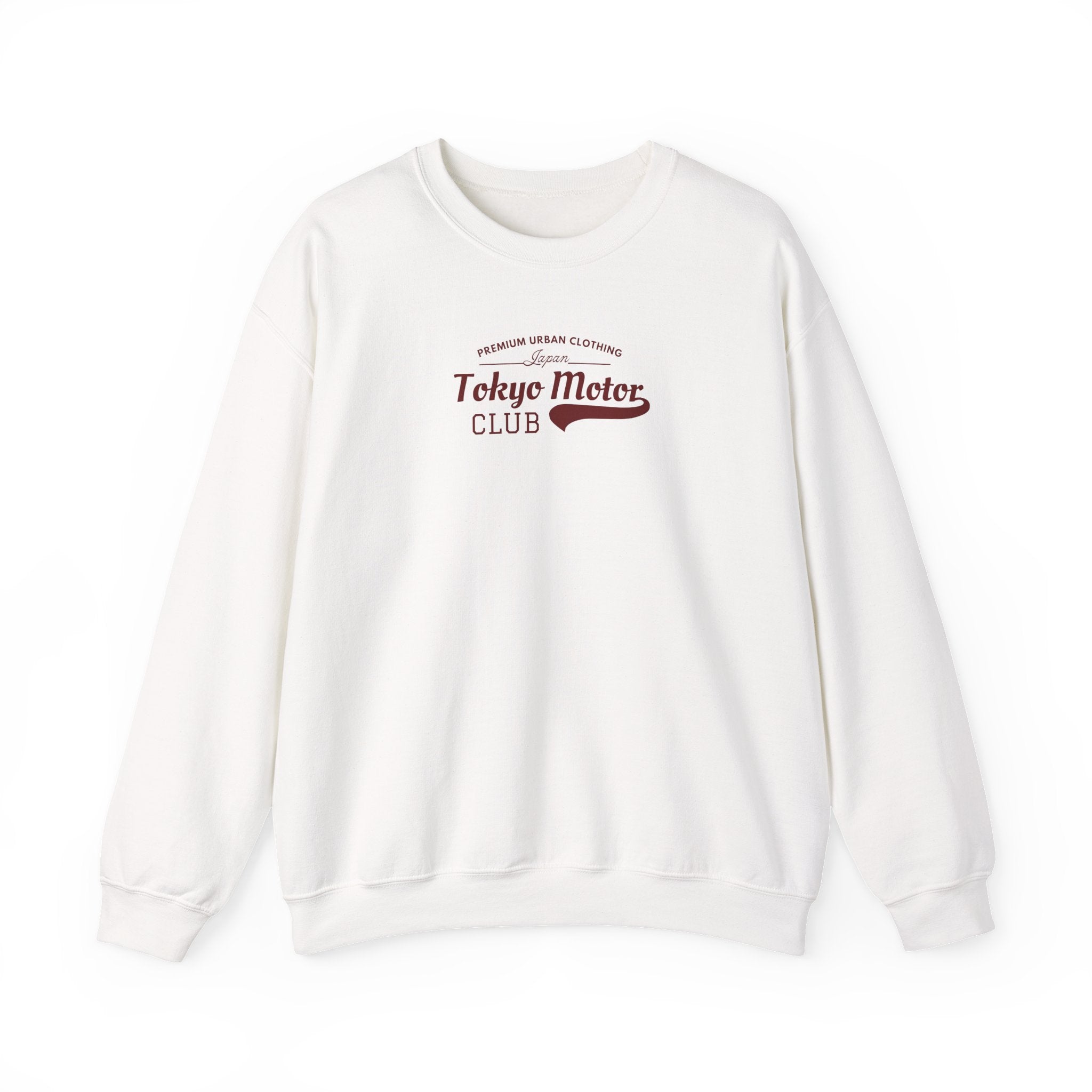 Tokyo Motor Club Crewneck Sweatshirt — Vintage Motorcycle Rider Graphic