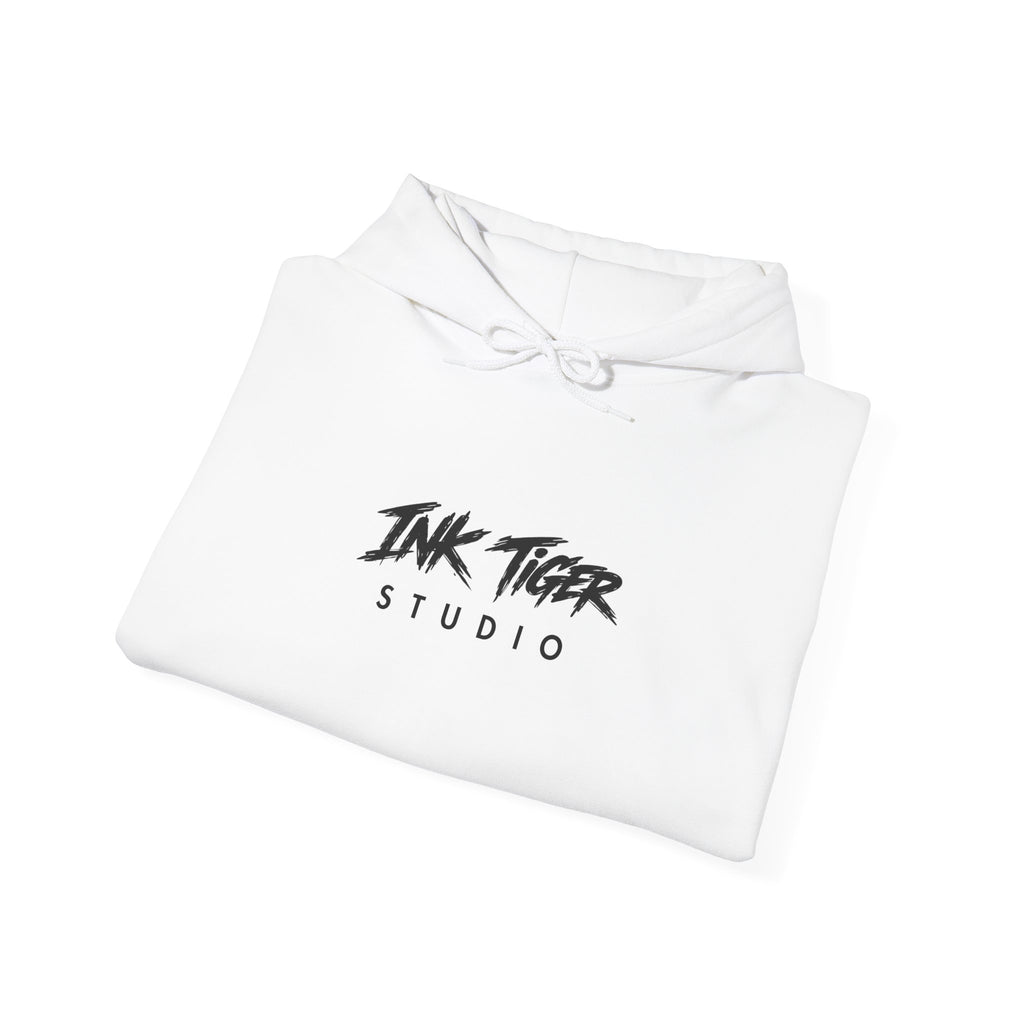 Ink Tiger Studio Hoodie — Tiger Head Graphic Streetwear Sweatshirt