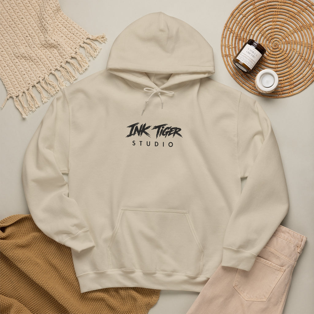 Ink Tiger Studio Hoodie — Tiger Head Graphic Streetwear Sweatshirt