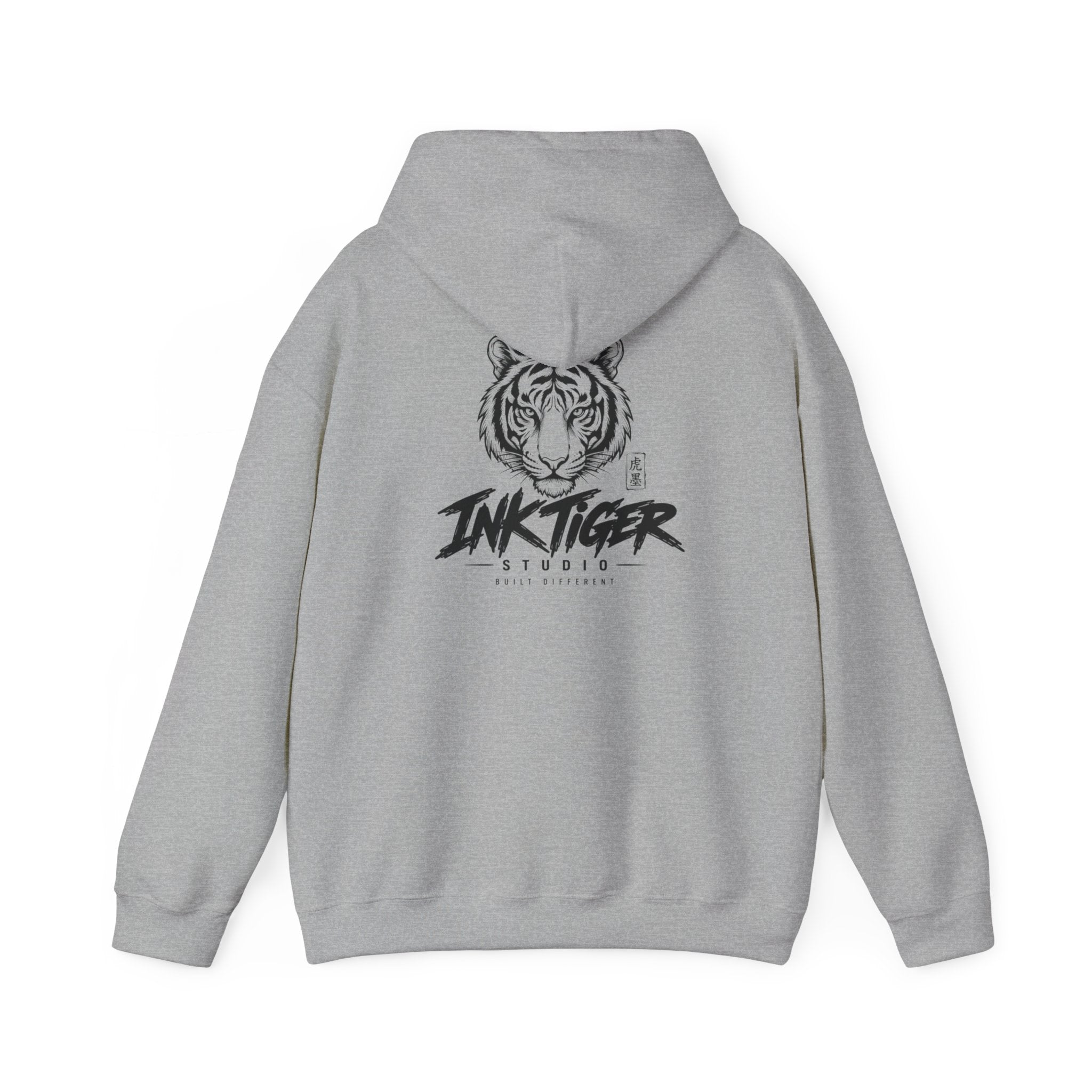 Ink Tiger Studio Hoodie — Tiger Head Graphic Streetwear Sweatshirt