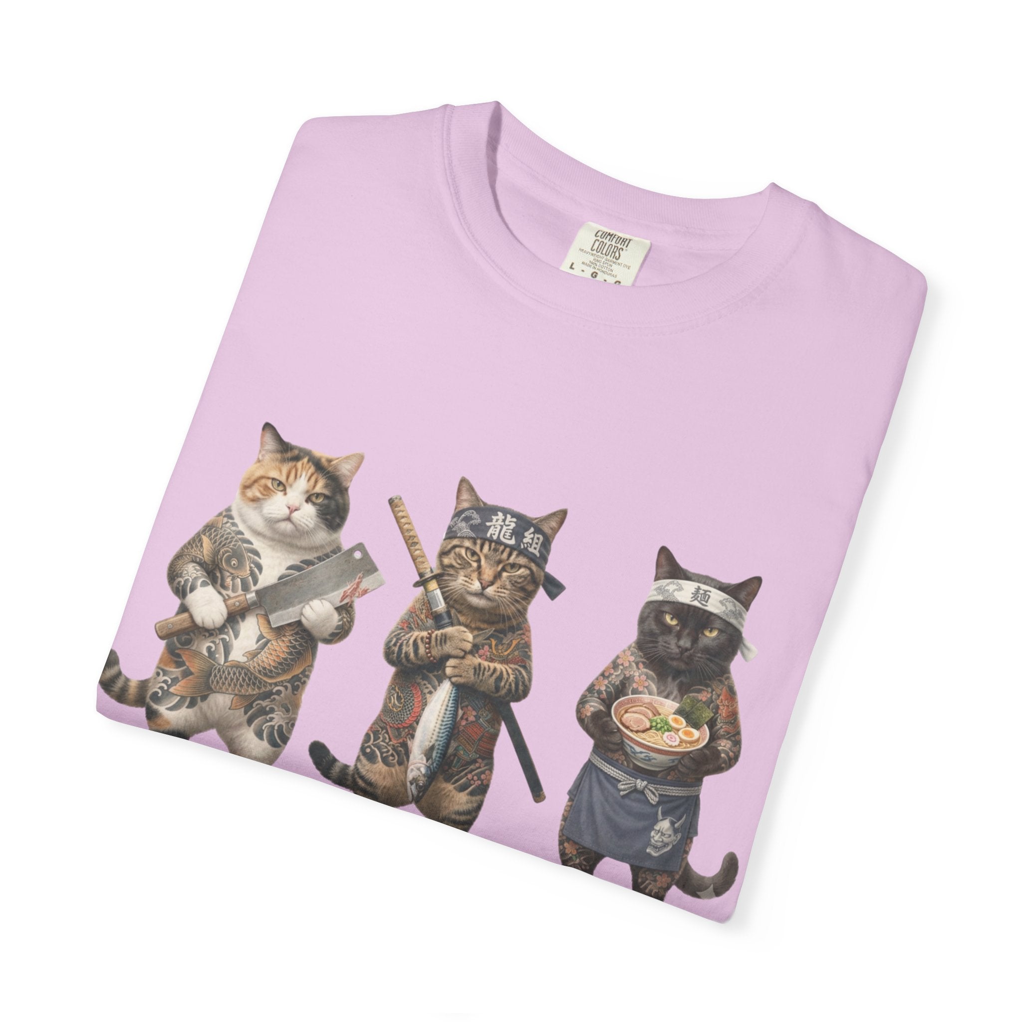 Cat Gang T-Shirt — Trio of Cats Illustration Tee