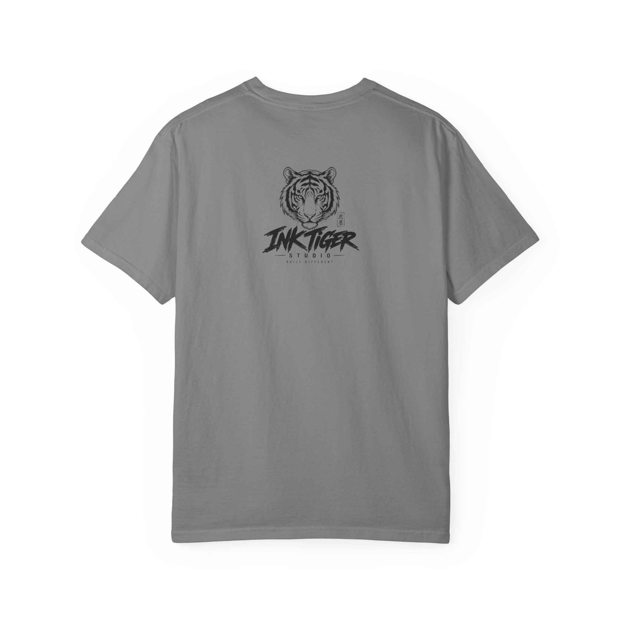 Tattooed Samurai Cat T-Shirt — Ink Tiger Graphic Tee
