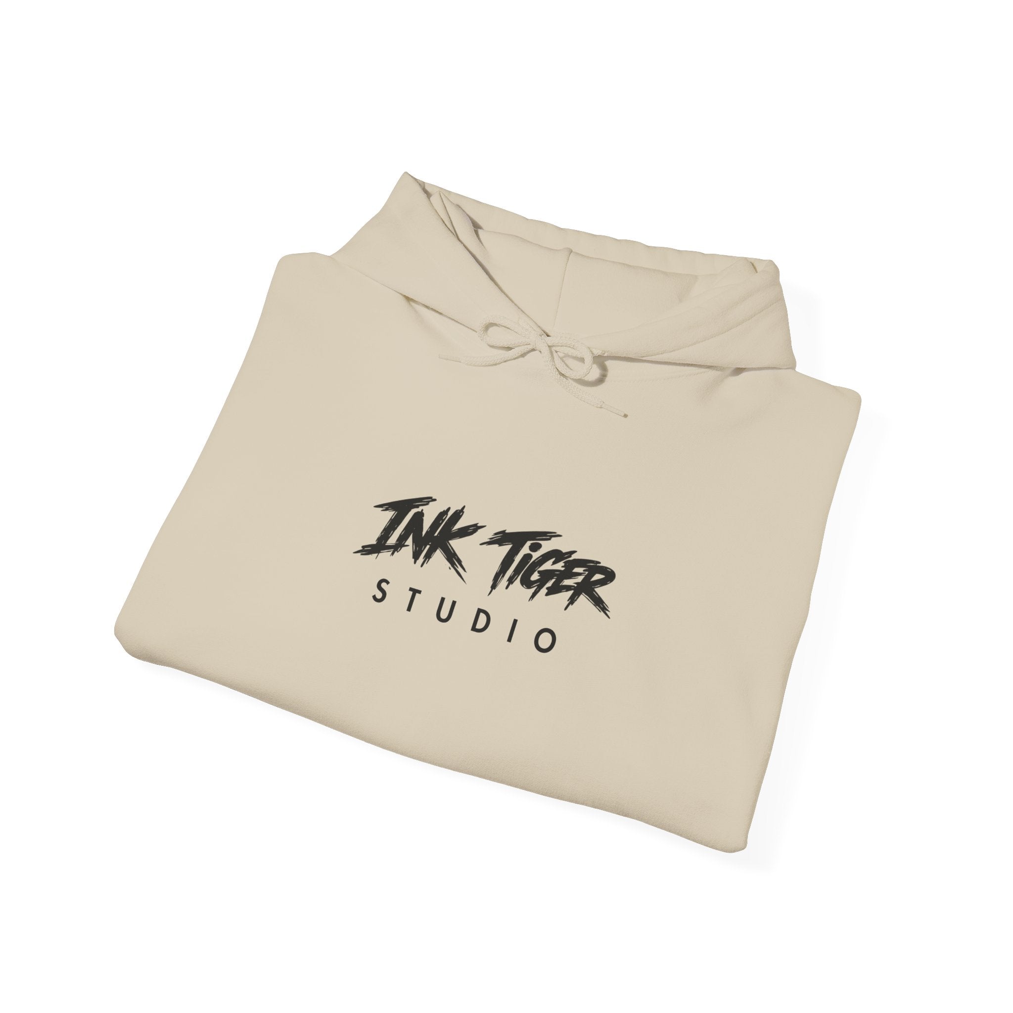 Ink Tiger Studio Hoodie — Tiger Head Graphic Streetwear Sweatshirt