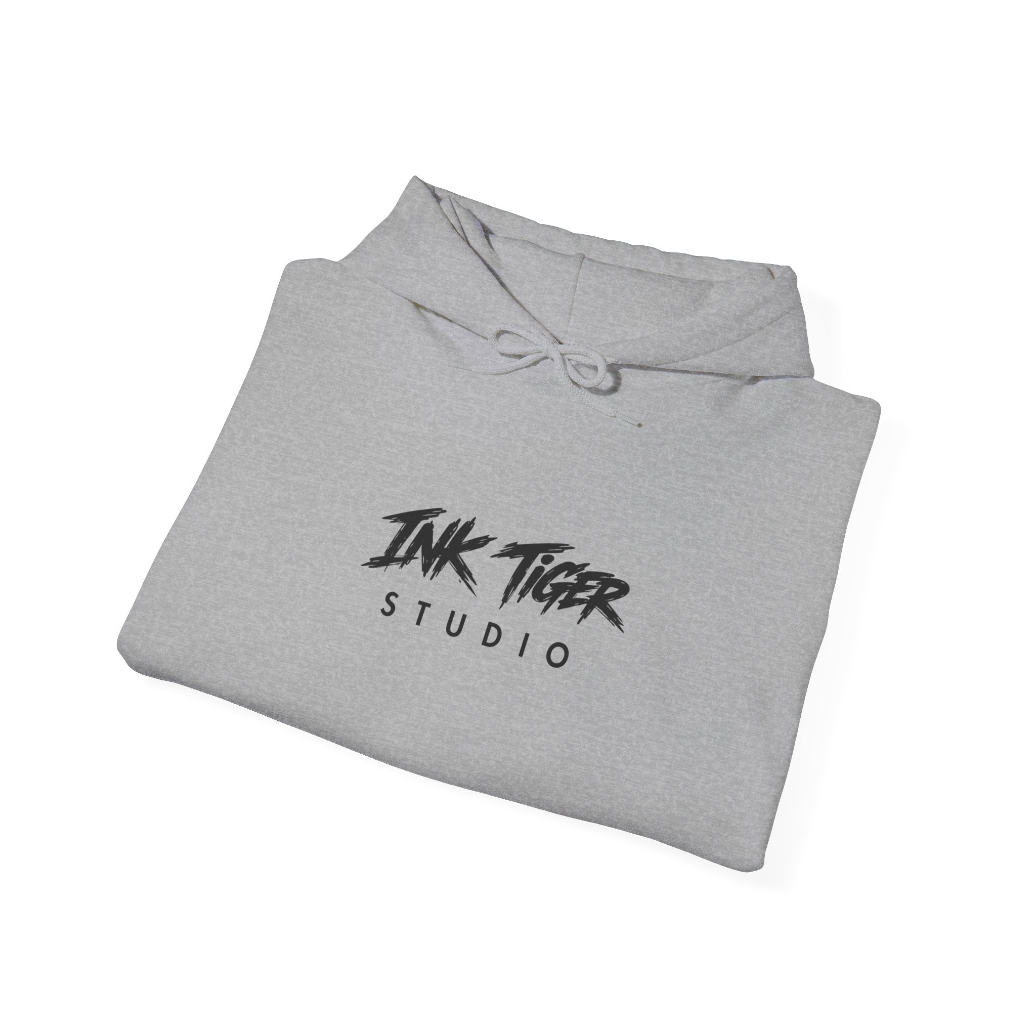 Ink Tiger Studio Hoodie — Tiger Head Graphic Streetwear Sweatshirt