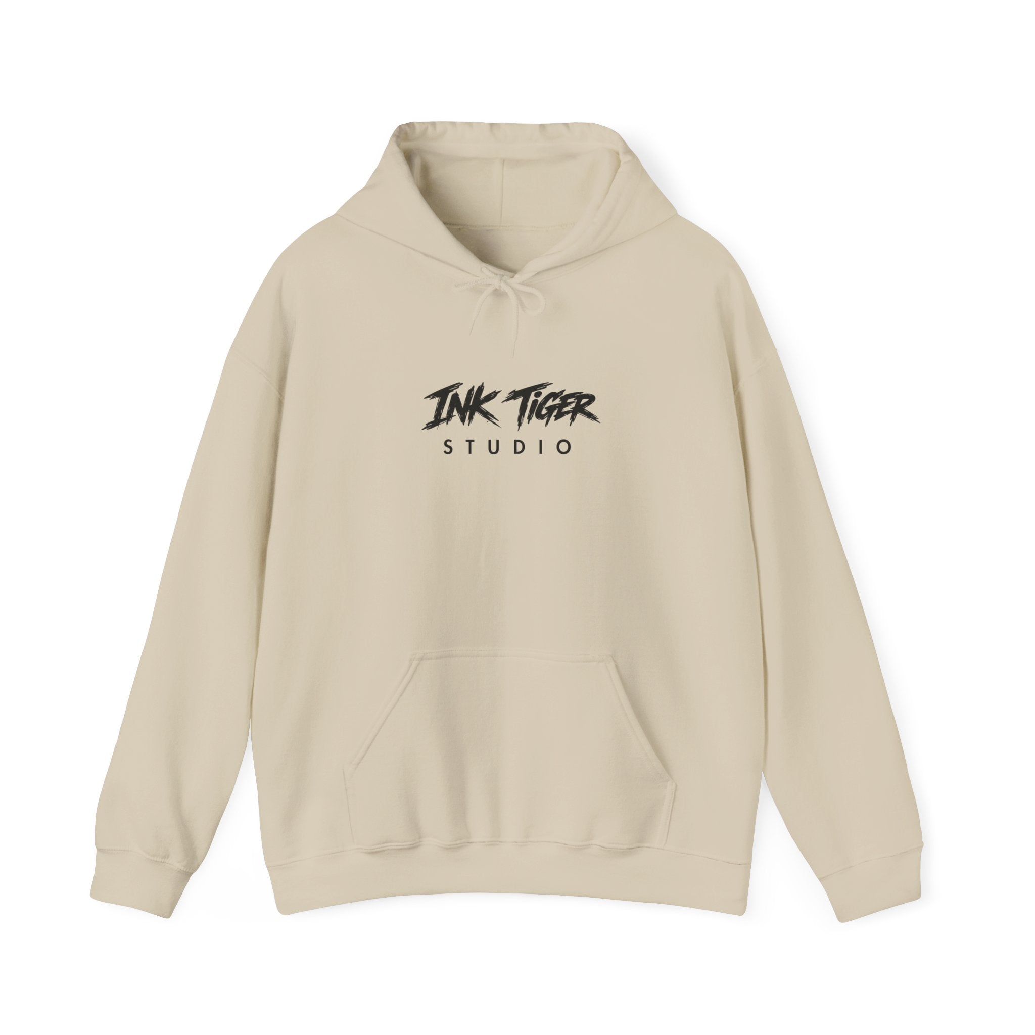 Ink Tiger Studio Hoodie — Tiger Head Graphic Streetwear Sweatshirt