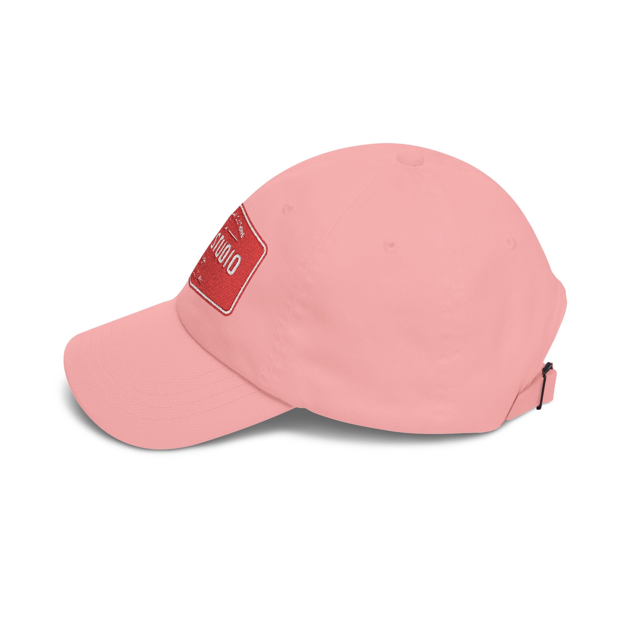 Tiger Studio Vintage Patch Dad Cap — Retro Red Logo Baseball Hat
