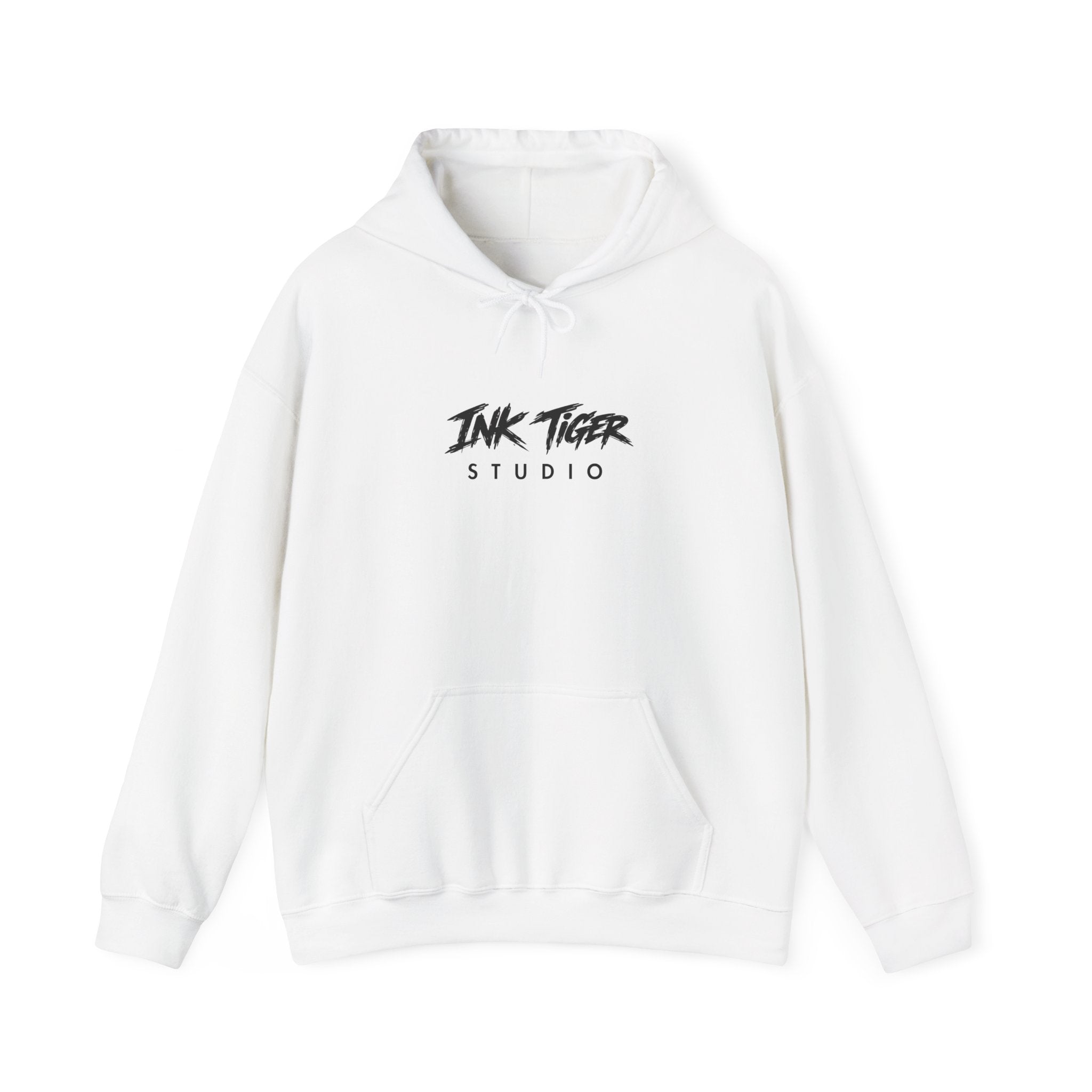 Ink Tiger Studio Hoodie — Tiger Head Graphic Streetwear Sweatshirt