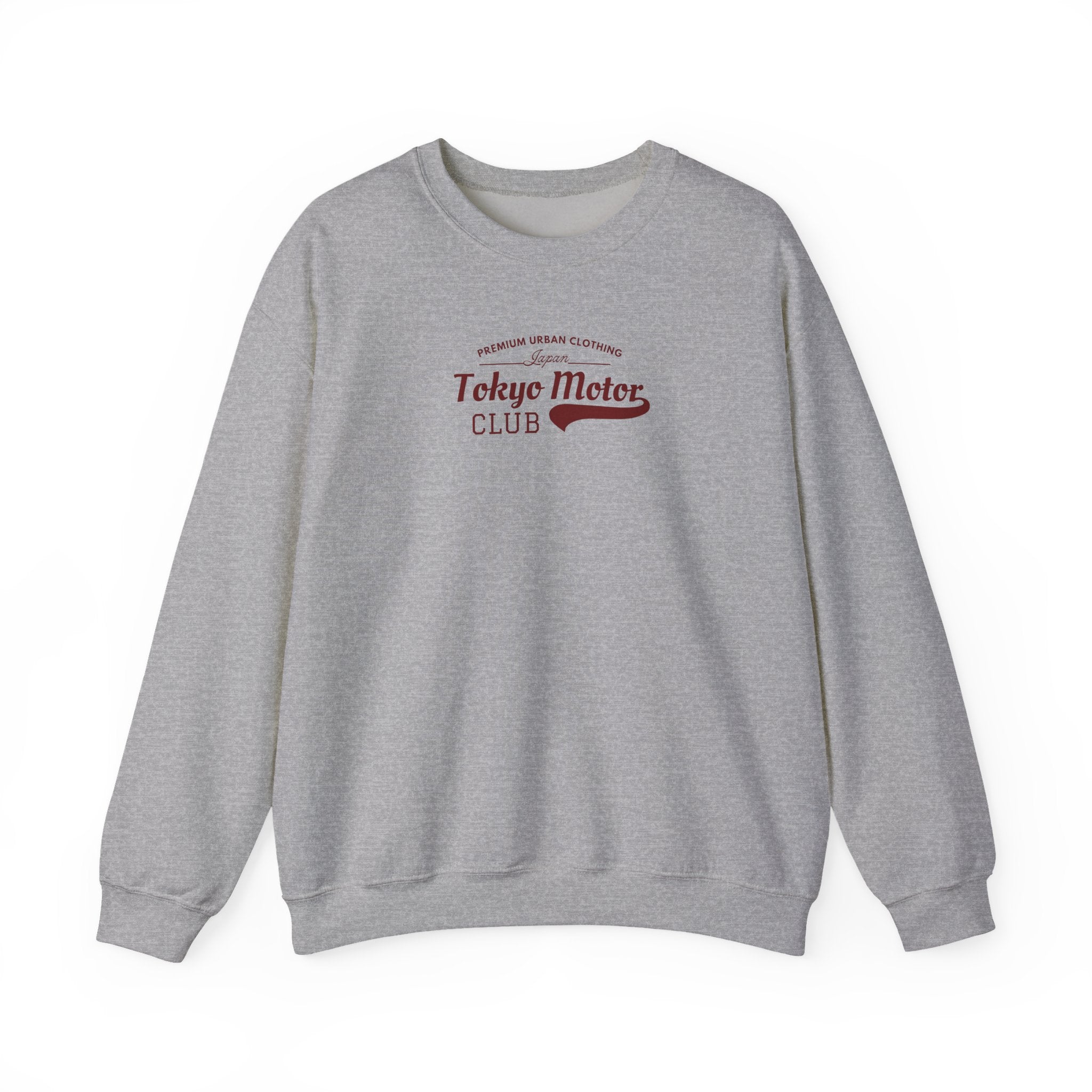 Tokyo Motor Club Crewneck Sweatshirt — Vintage Motorcycle Rider Graphic