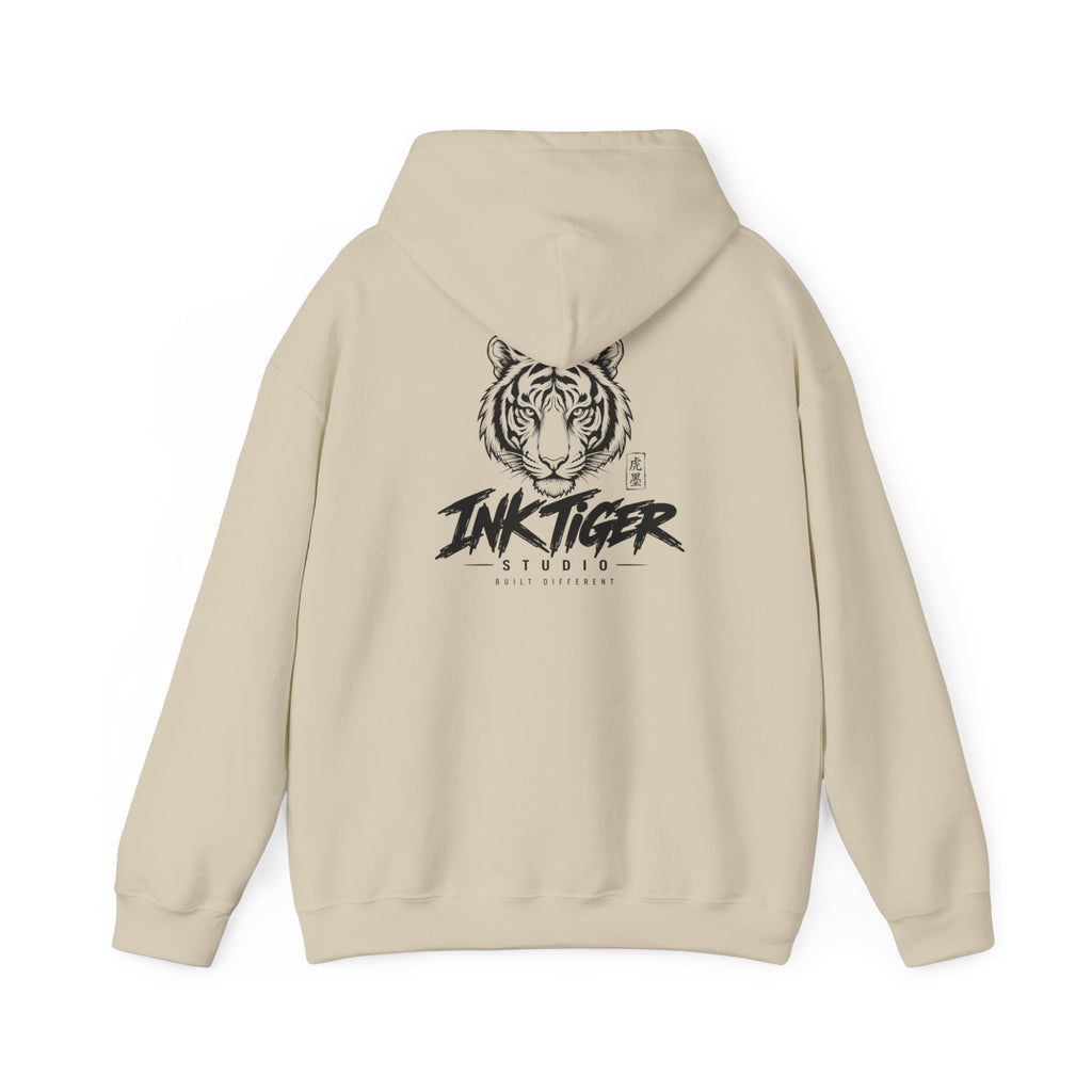 Ink Tiger Studio Hoodie — Tiger Head Graphic Streetwear Sweatshirt