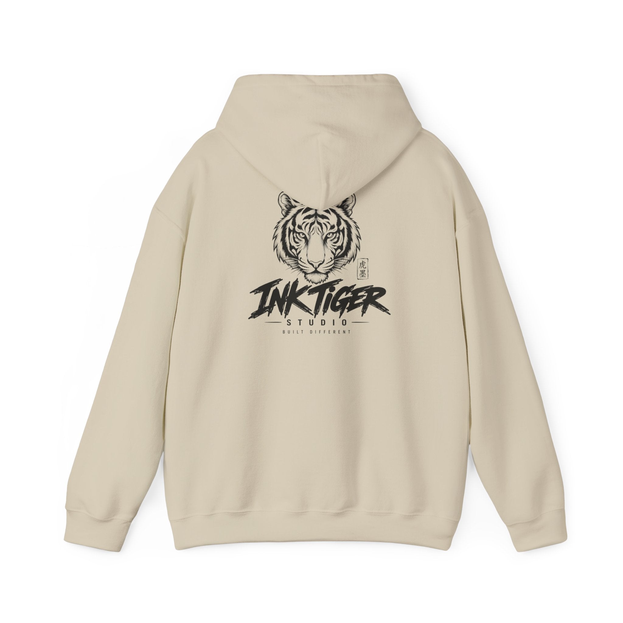 Ink Tiger Studio Hoodie — Tiger Head Graphic Streetwear Sweatshirt