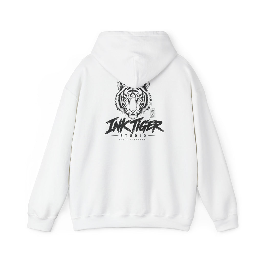 Ink Tiger Studio Hoodie — Tiger Head Graphic Streetwear Sweatshirt