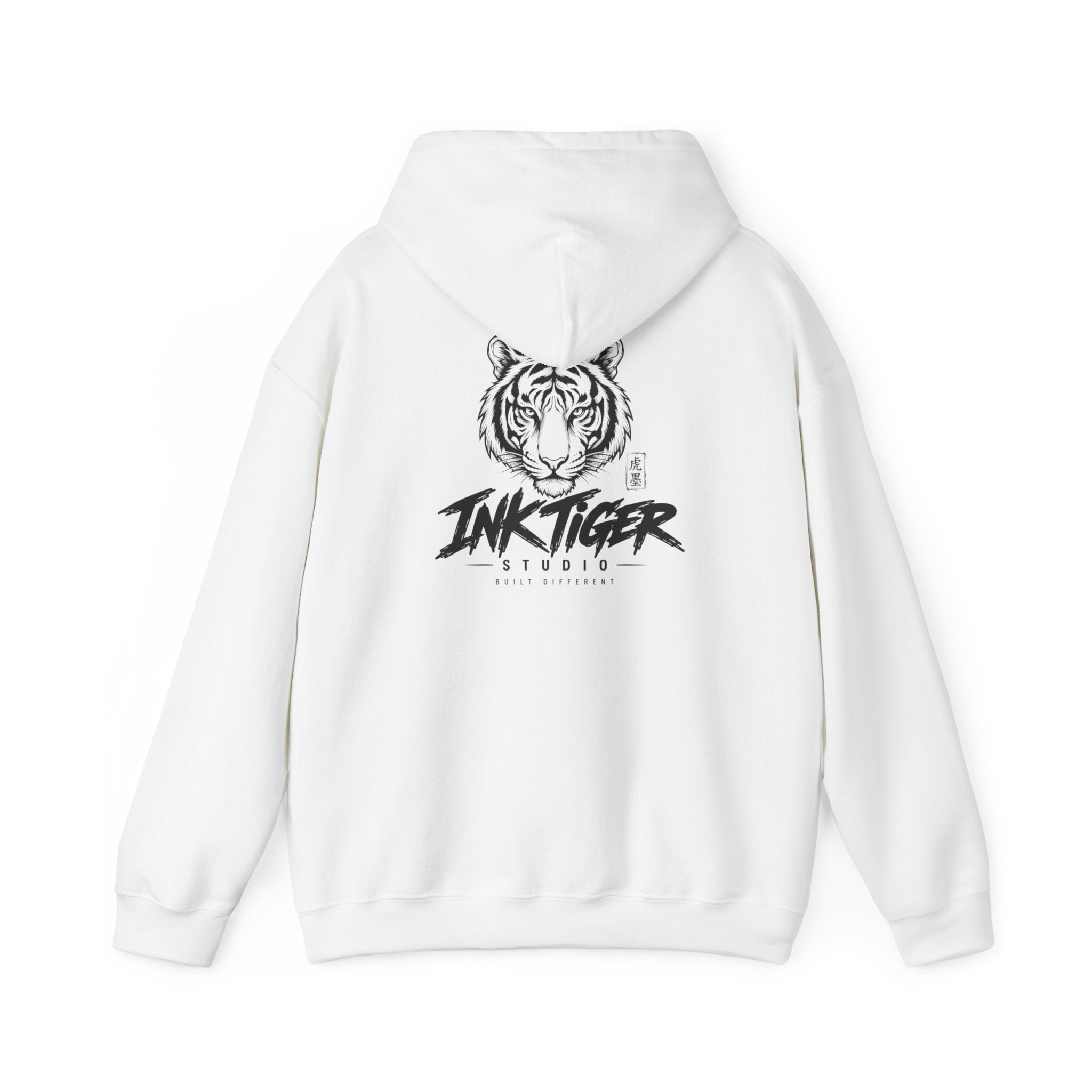 Ink Tiger Studio Hoodie — Tiger Head Graphic Streetwear Sweatshirt