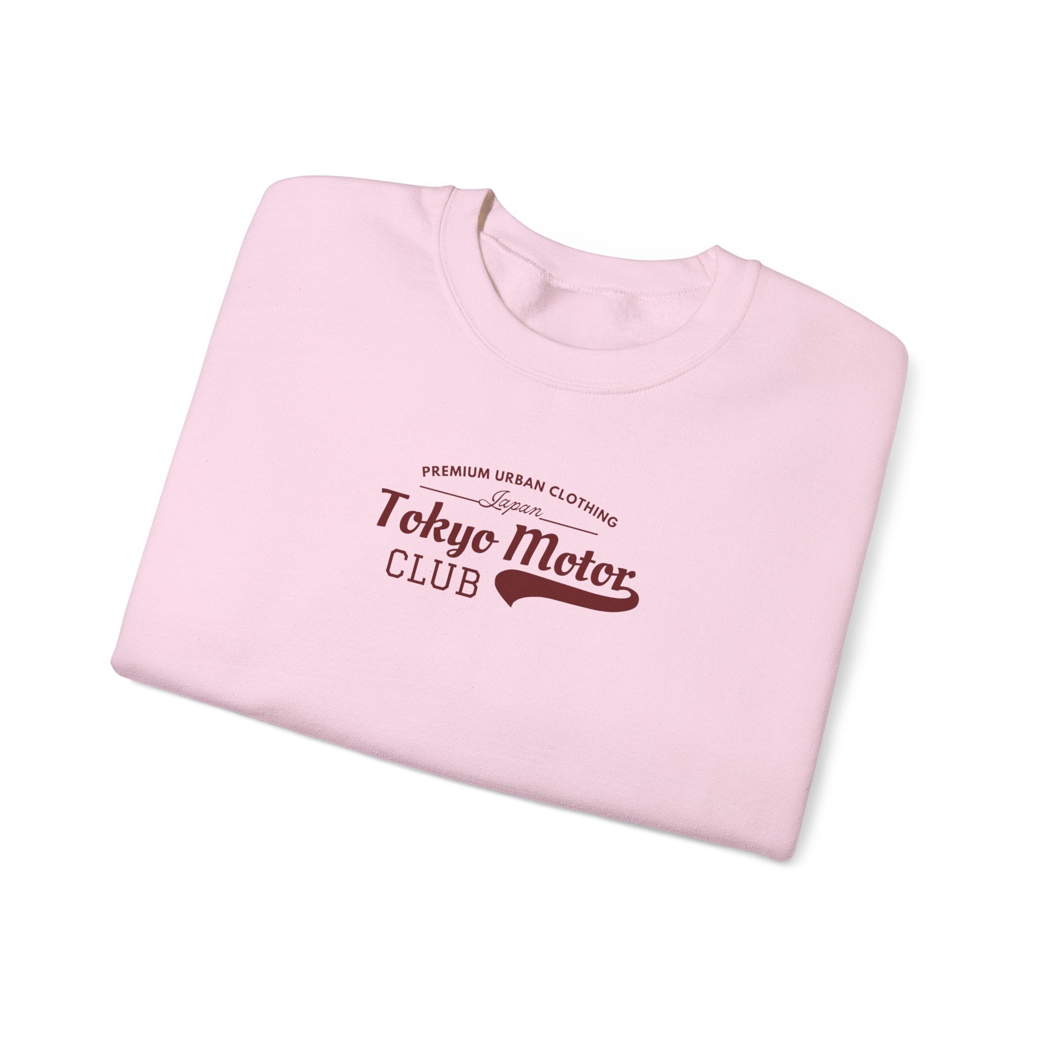 Tokyo Motor Club Crewneck Sweatshirt — Vintage Motorcycle Rider Graphic