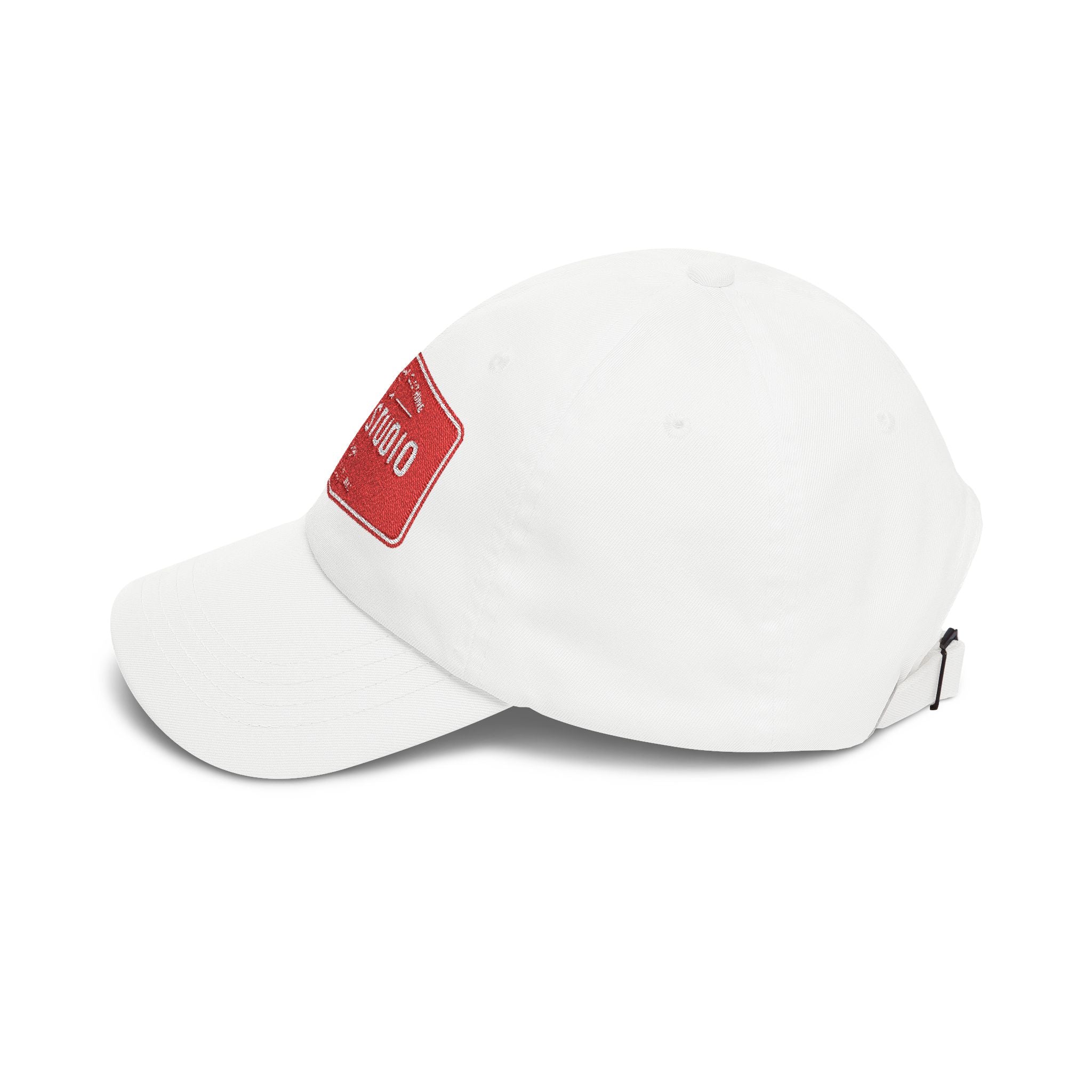 Tiger Studio Vintage Patch Dad Cap — Retro Red Logo Baseball Hat