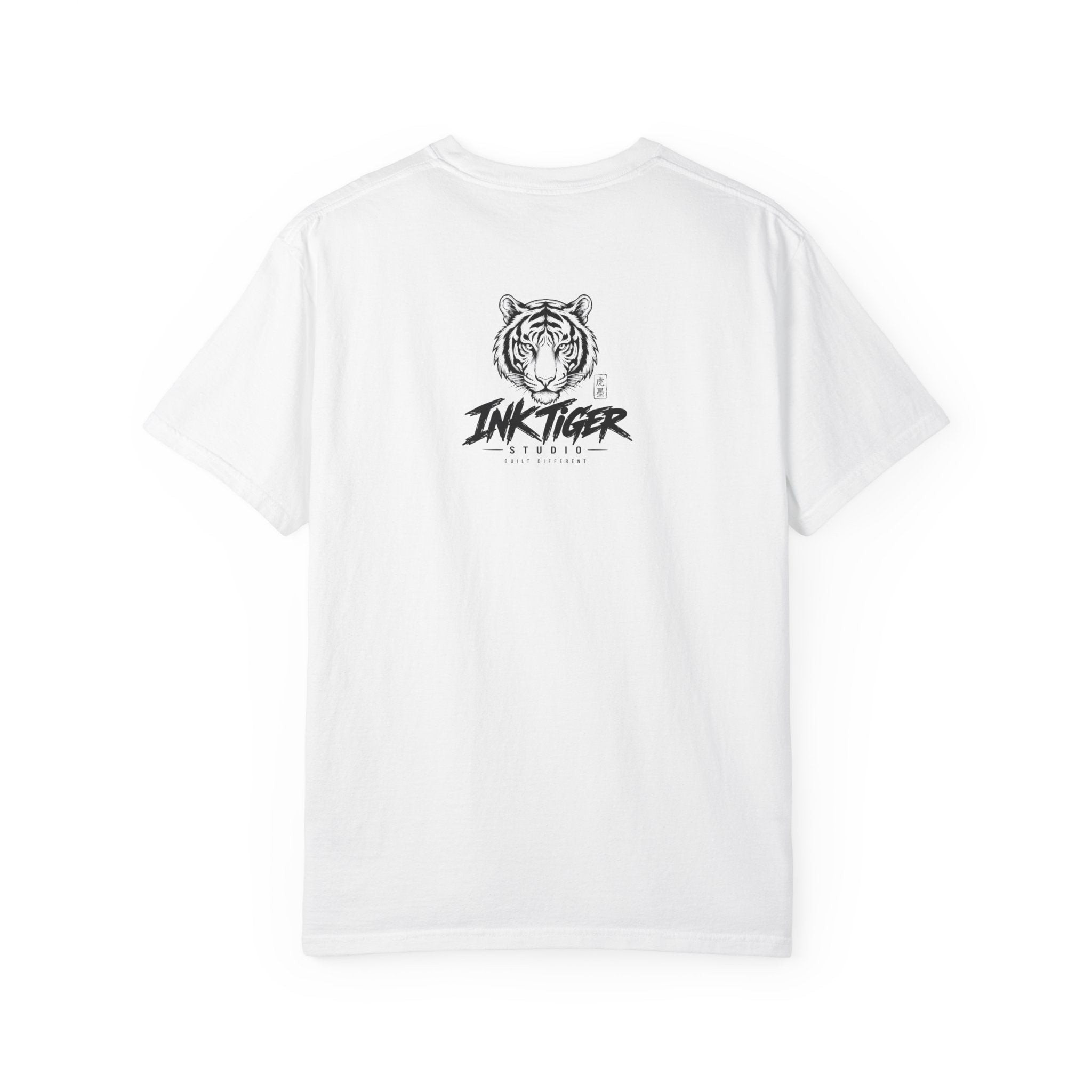 Tattooed Samurai Cat T-Shirt — Ink Tiger Graphic Tee