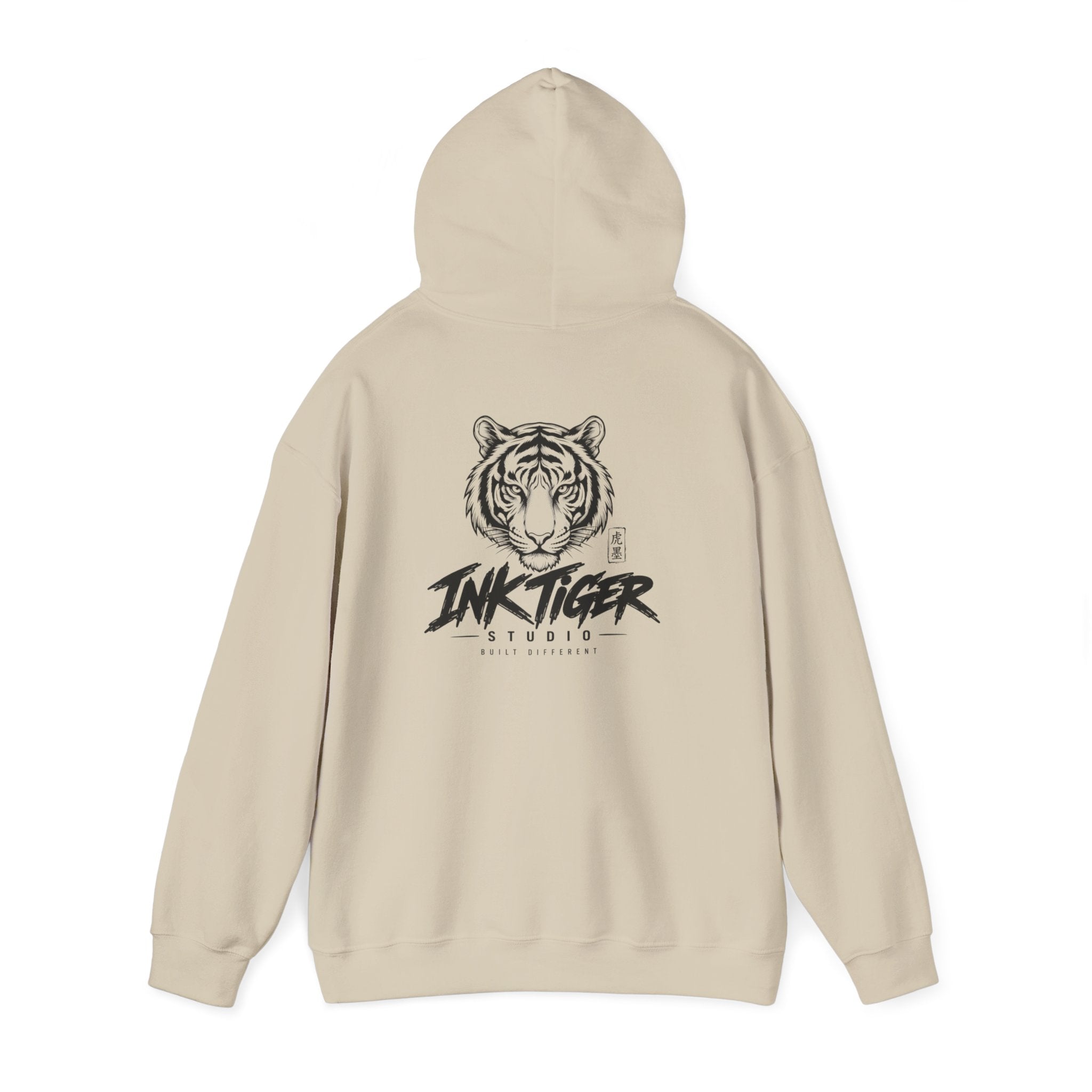 Ink Tiger Studio Hoodie — Tiger Head Graphic Streetwear Sweatshirt