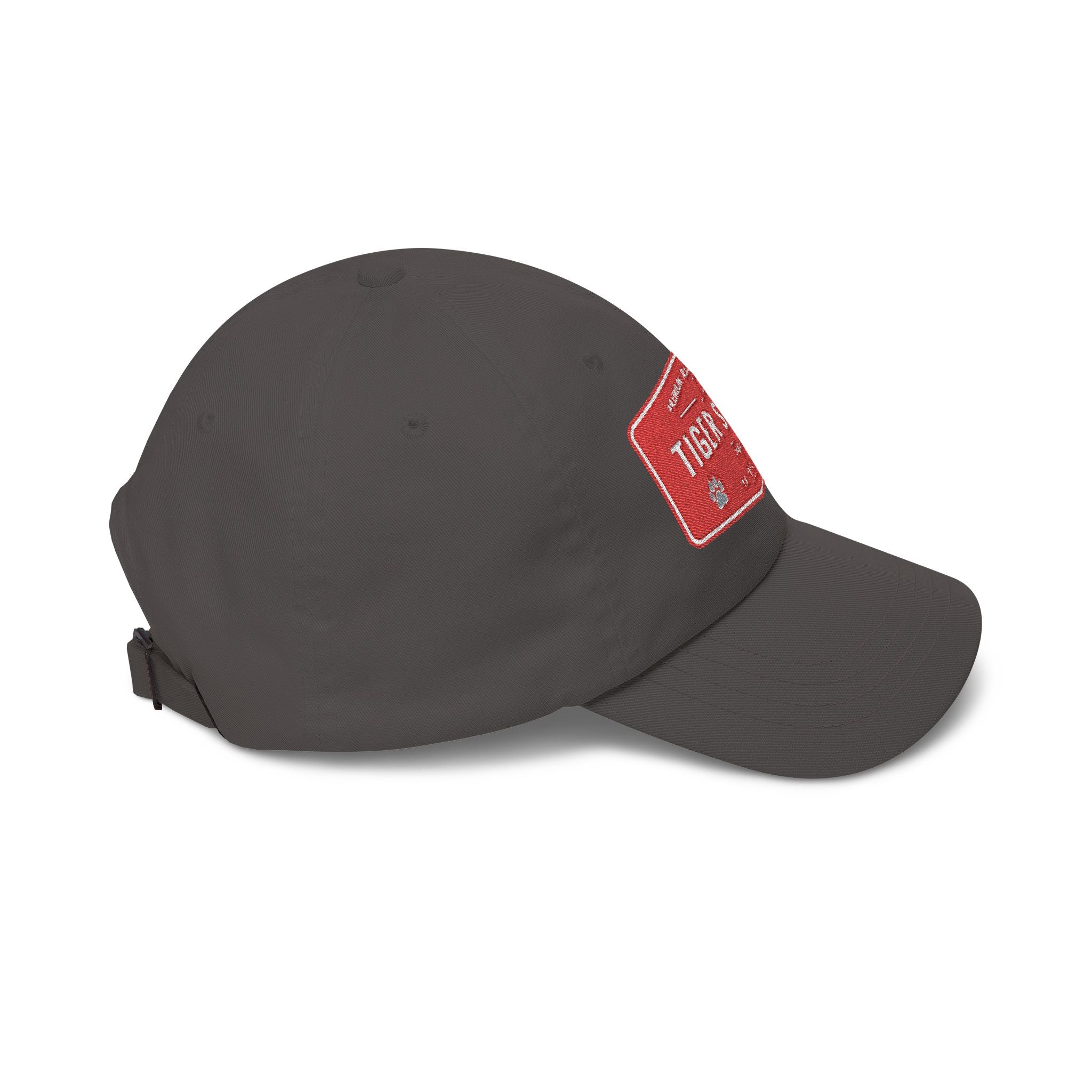 Tiger Studio Vintage Patch Dad Cap — Retro Red Logo Baseball Hat