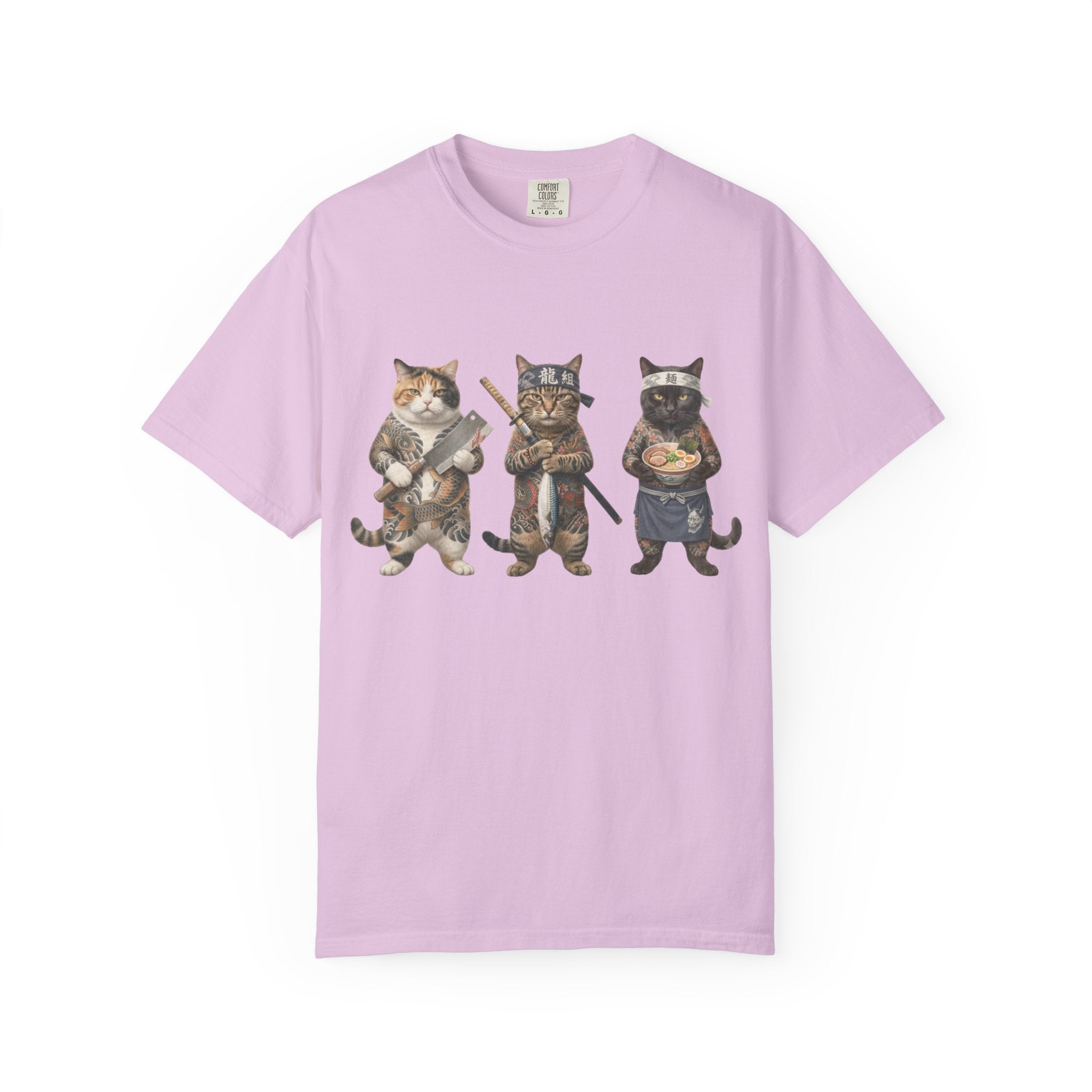 Cat Gang T-Shirt — Trio of Cats Illustration Tee