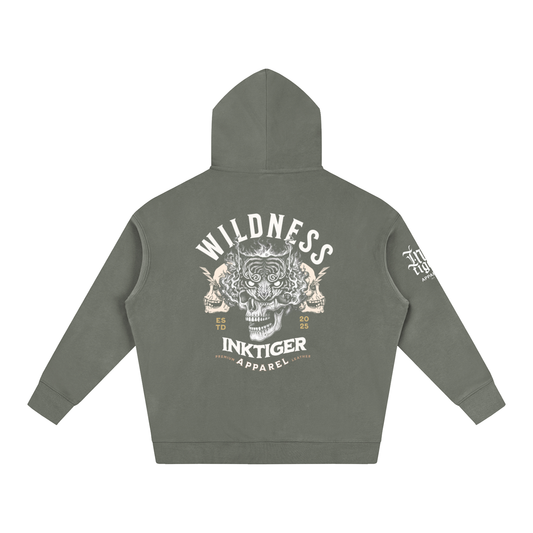 Irezume Graphic Oversize Fleeced Hoodie