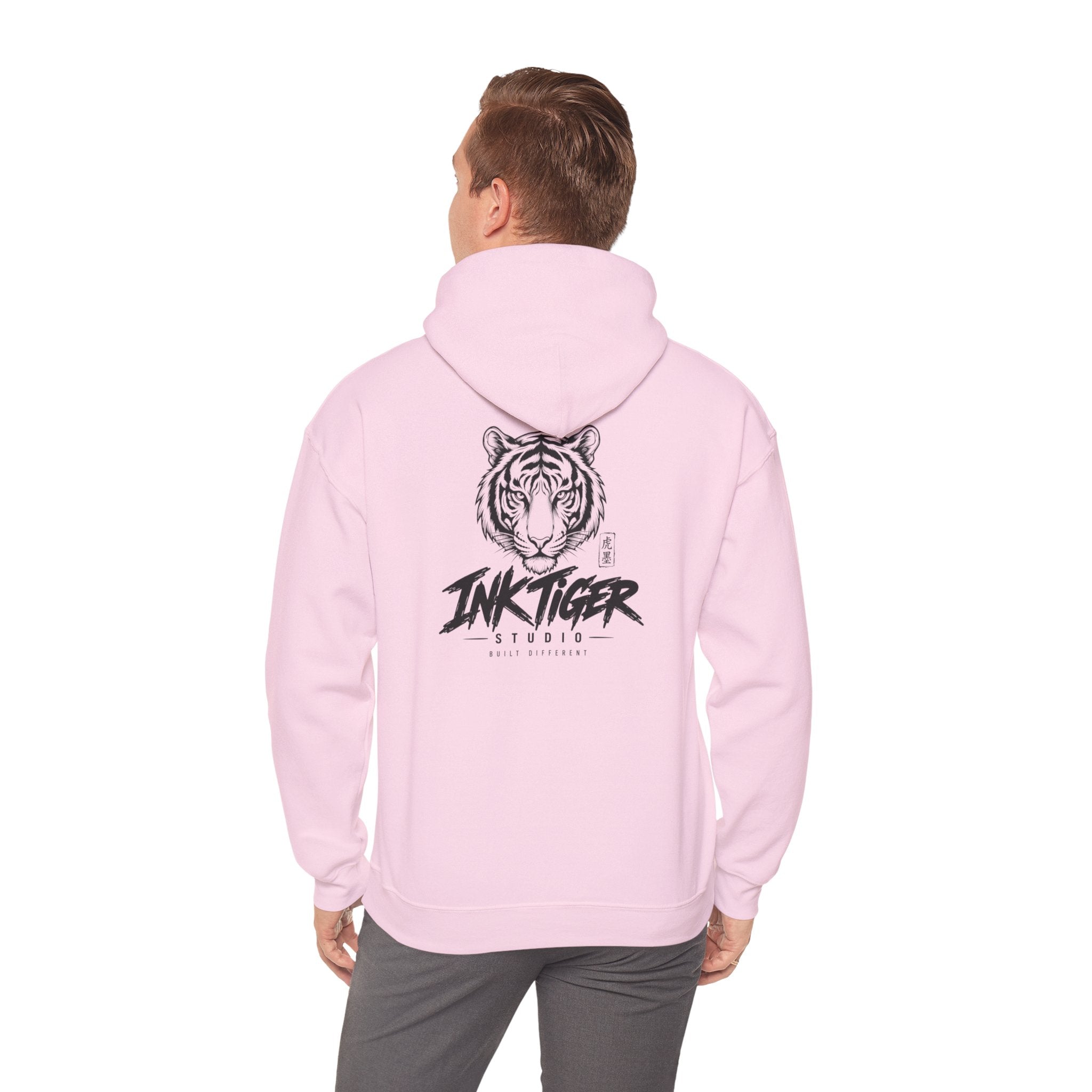 Ink Tiger Studio Hoodie — Tiger Head Graphic Streetwear Sweatshirt